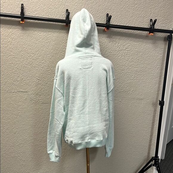 Light blue Relaxed Fit Pullover Sweater with Soft Texture - Picture 4 of 5